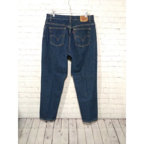 Levi's 550 Classic Relaxed Stretch Tapered Leg Women's Jeans Sz 16 Mis S (32x28) - Picture 2 of 5